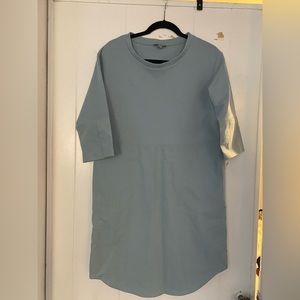 COS blue shift dress